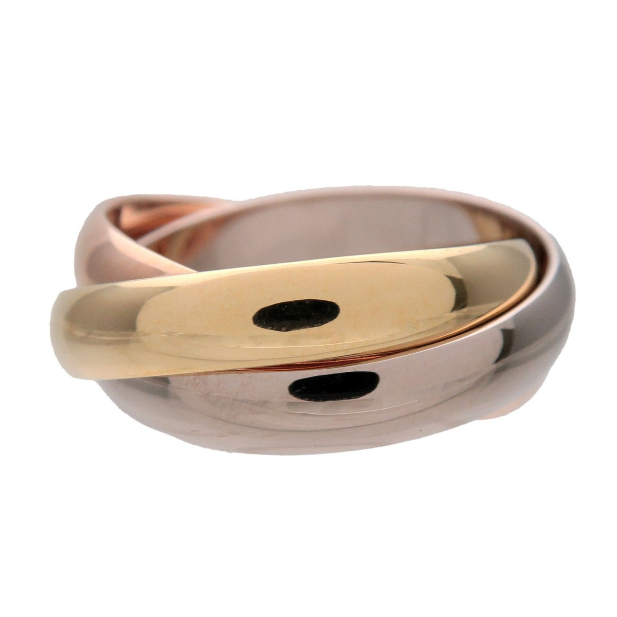 Cartier Trinity 18K Tricolor Gold Multicolour Gold Ring Jewelry (Pre-Owned)
