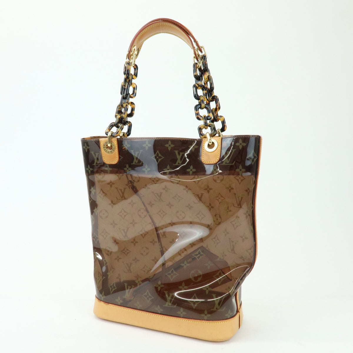 Louis Vuitton Sac Ambre Monogram Vinyl Brown Plastic Handbag (Pre-Owned)
