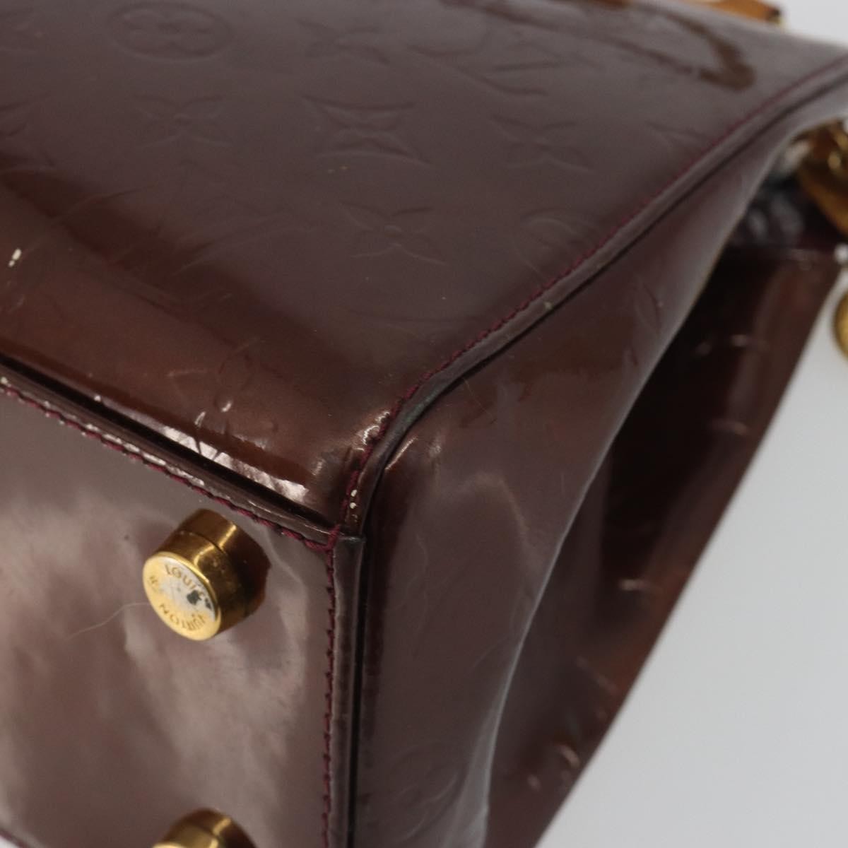 Louis Vuitton Brea Monogram Vernis Burgundy Patent_Leather Handbag (Pre-Owned)