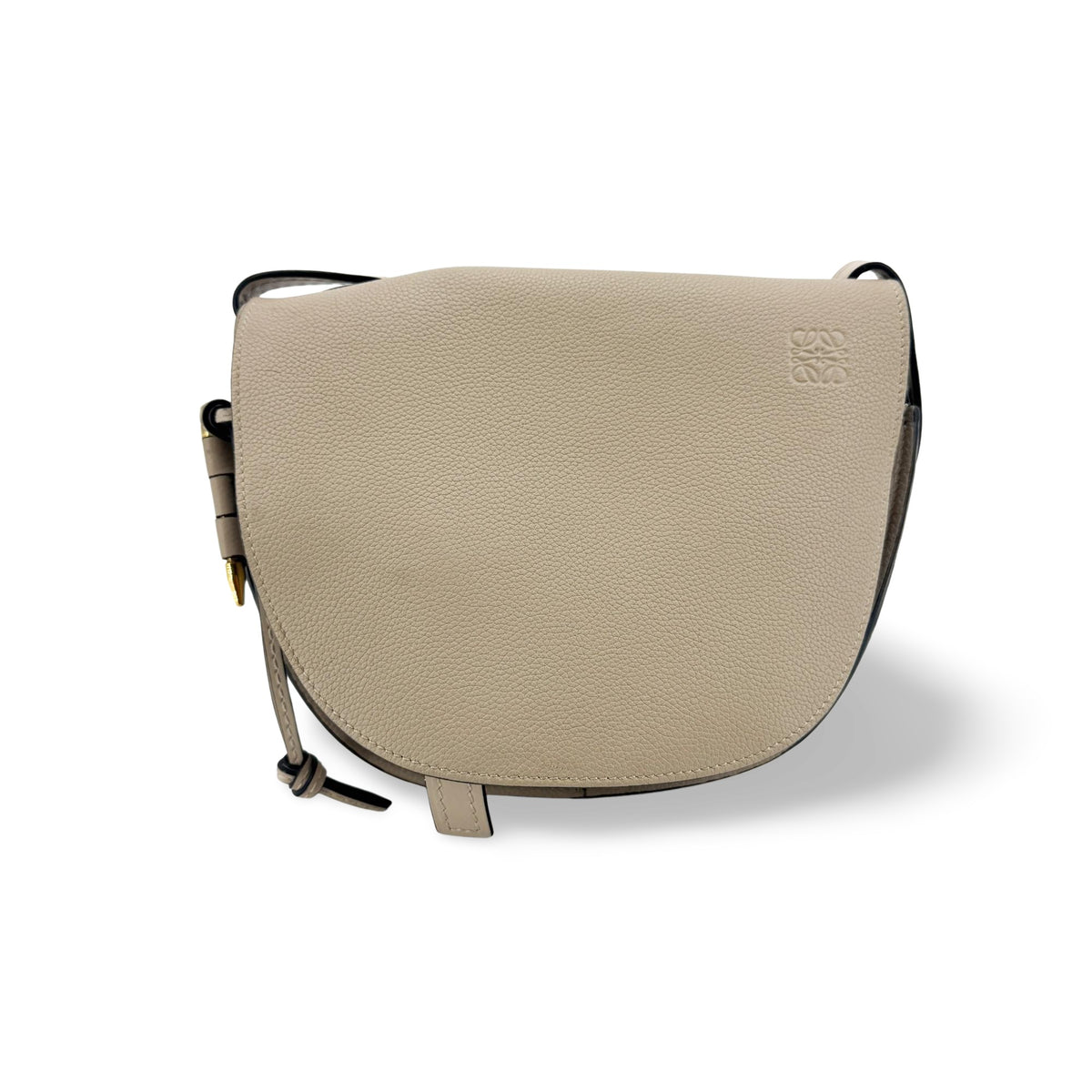 Loewe Gate Dual Leather Beige Leather Shoulder Bag Bag (Pre-Owned)