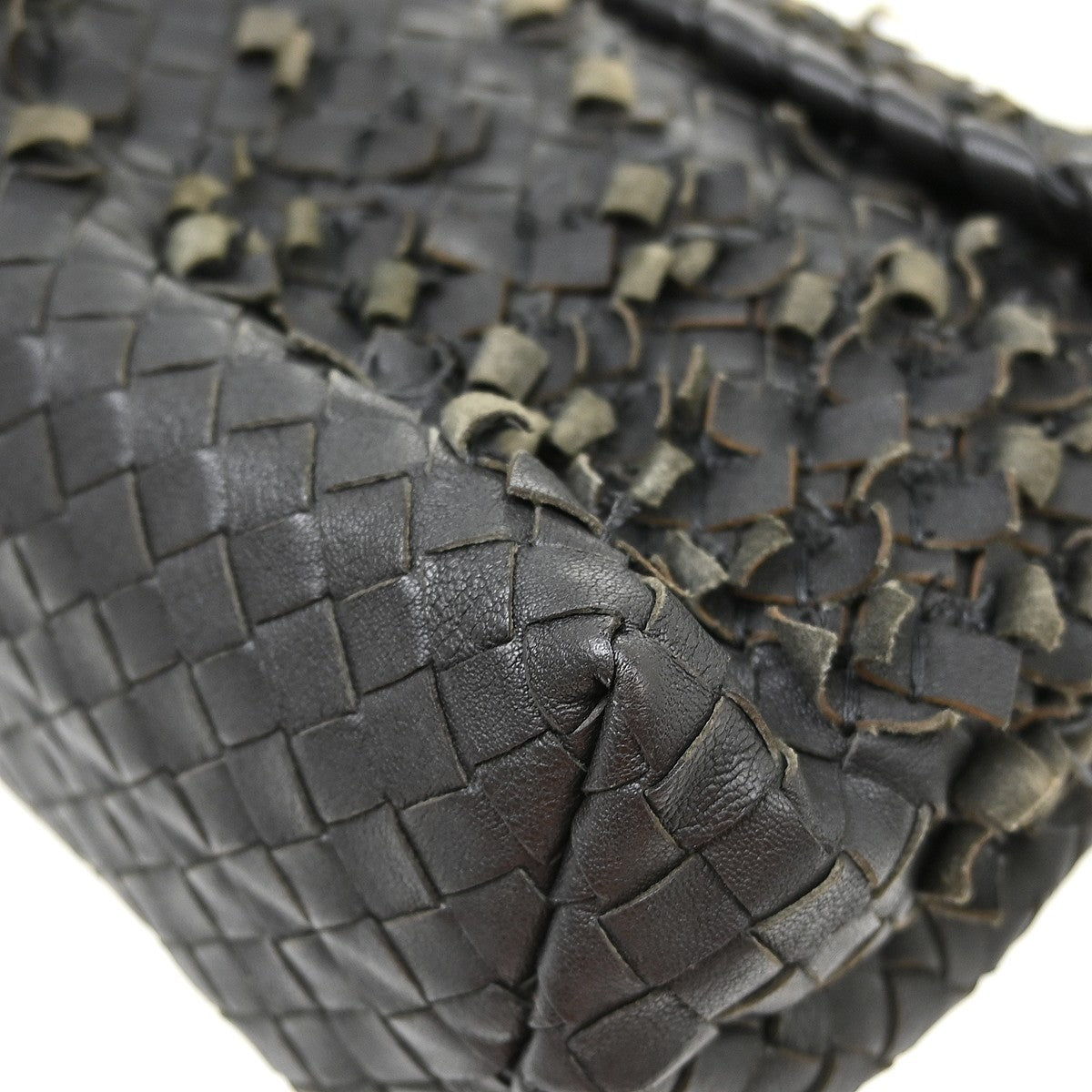 Bottega Veneta Olimpia Tobu Intrecciato Nappa Black Leather Shoulder Bag Bag (Pre-Owned)