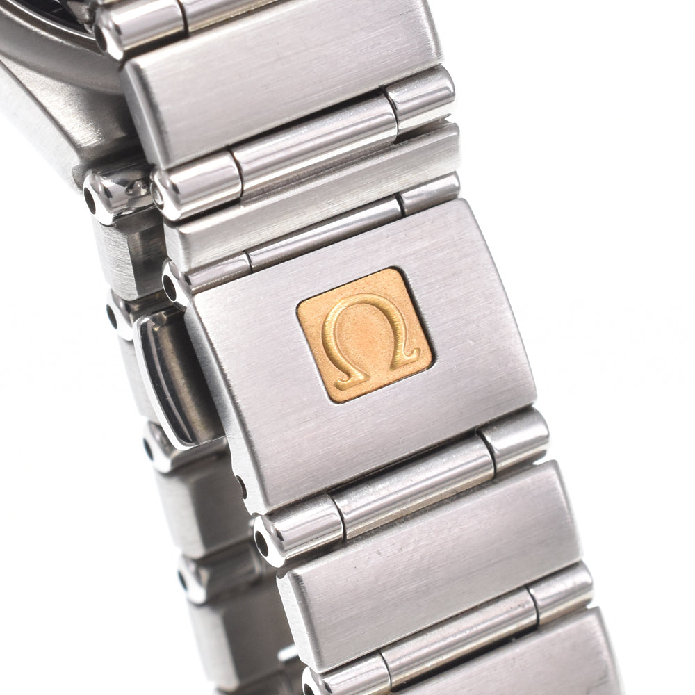 Omega Constellation Quartz Stainless Steel With Diamond Bezel And Markers Watch (Pre-Owned)