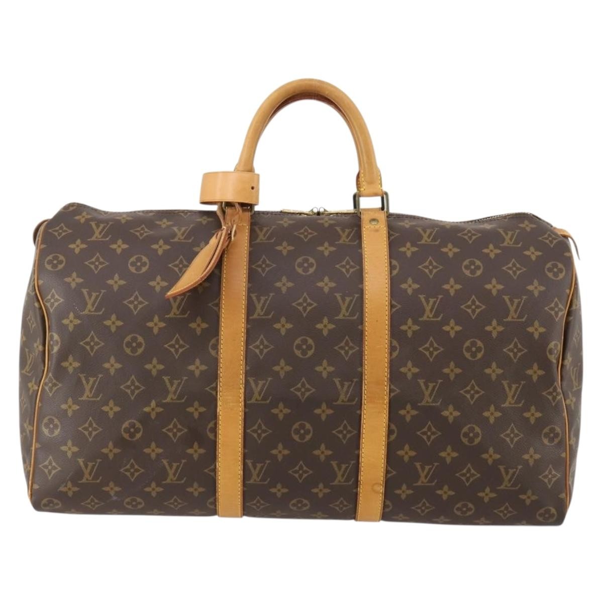 Louis Vuitton Keepall Monogram Canvas Brown Canvas Travel Bag Bag (Pre-Owned)