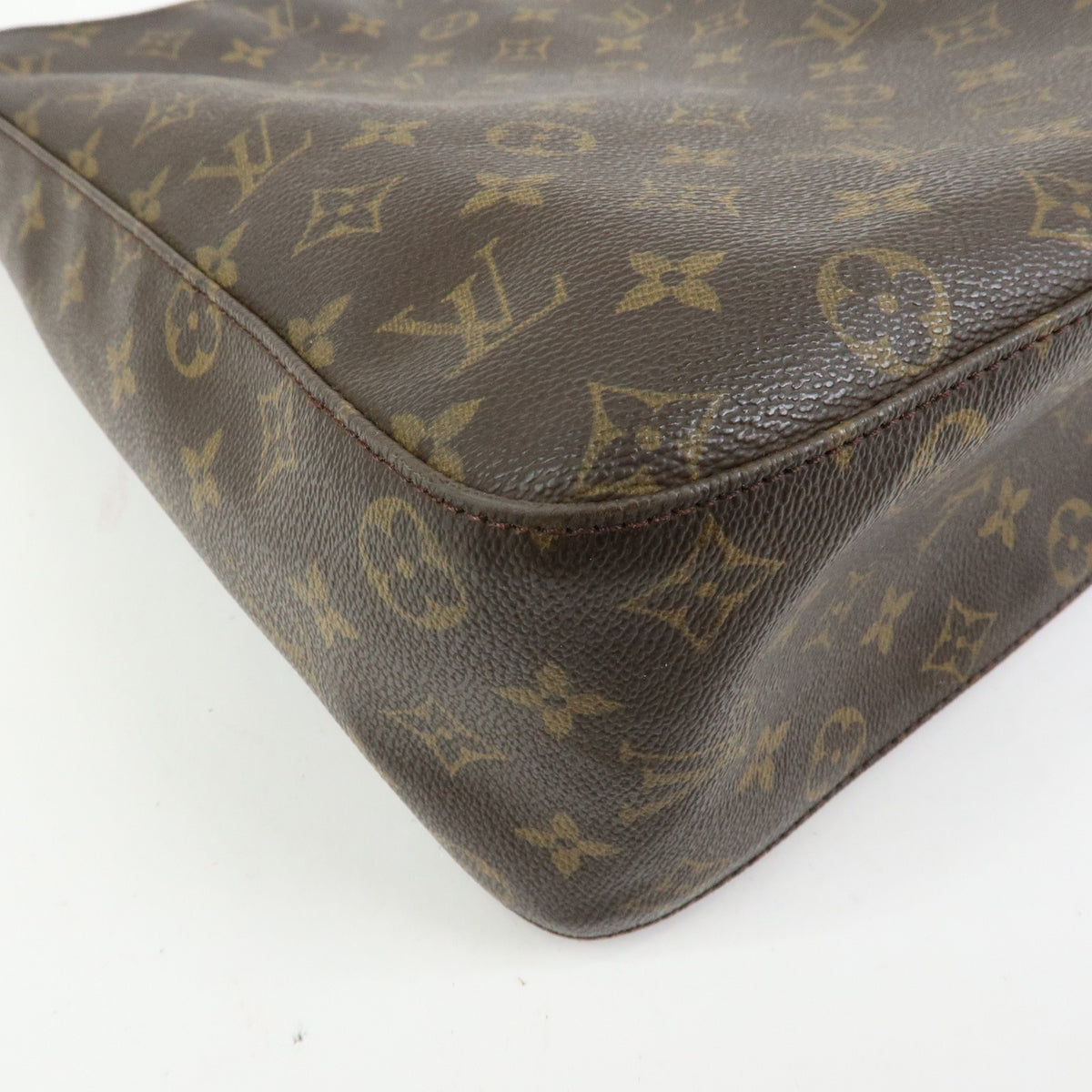 Louis Vuitton Looping Monogram Canvas Brown Canvas Handbag (Pre-Owned)