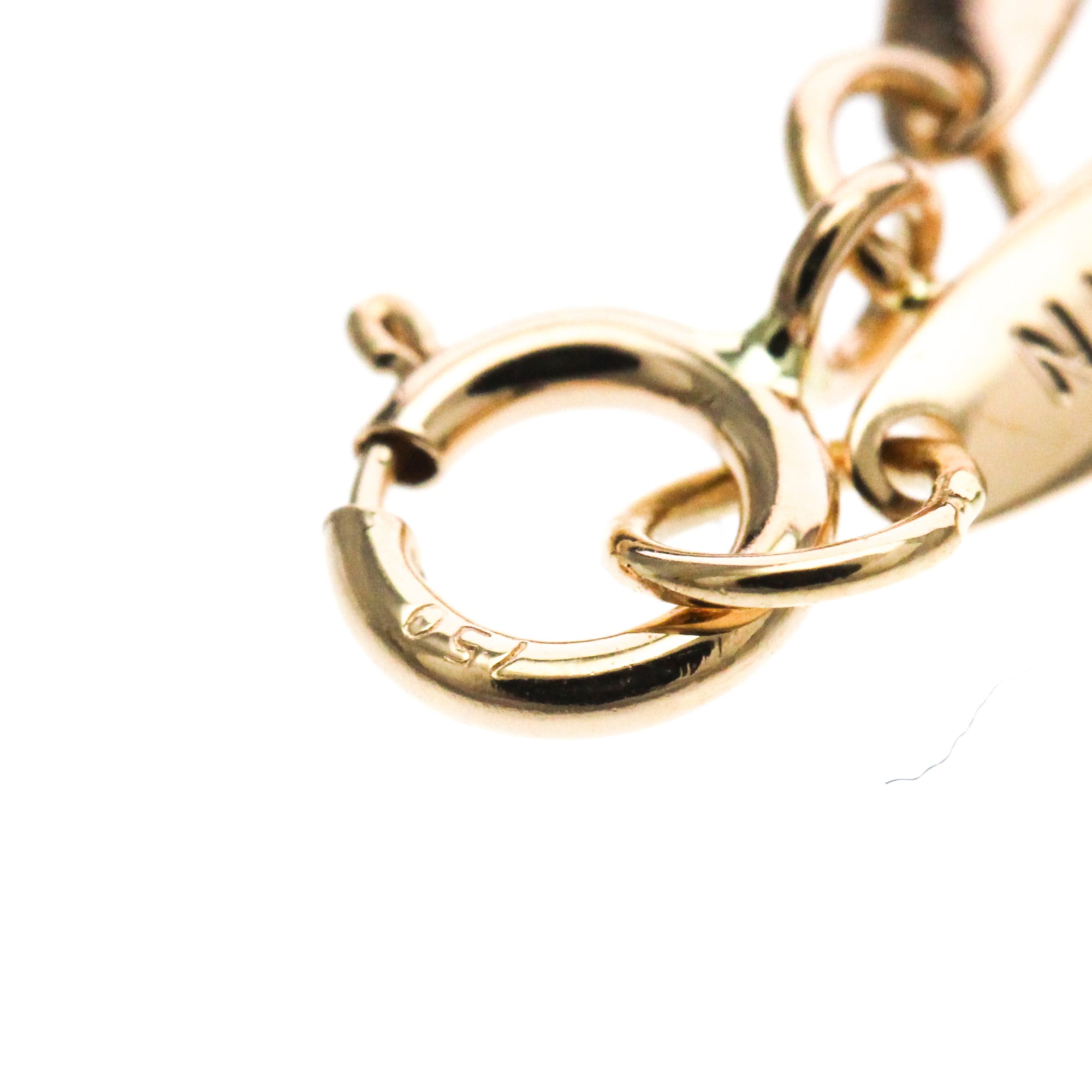 Tiffany & Co. Elsa Peretti Diamonds By The Yard Pendant 18K Rose Gold With Diamond Gold Pink_Gold Necklace Jewelry (Pre-Owned)