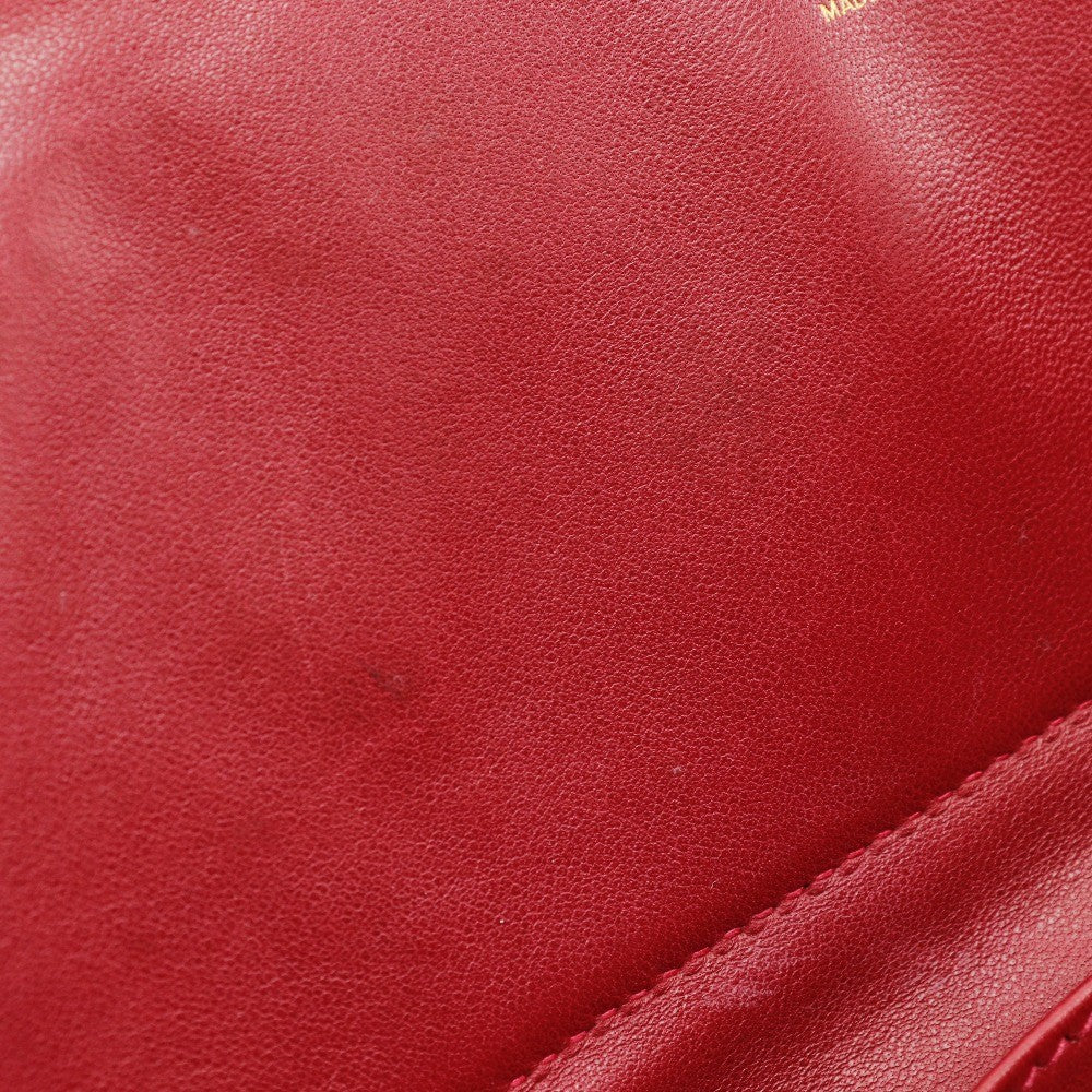 Hermes Bolide Clemence Red Leather Handbag (Pre-Owned)