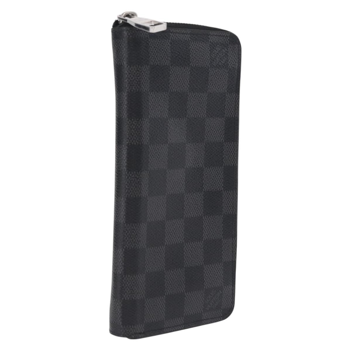 Louis Vuitton Zippy Damier Graphite Gray Canvas Wallets Accessory (Pre-Owned)