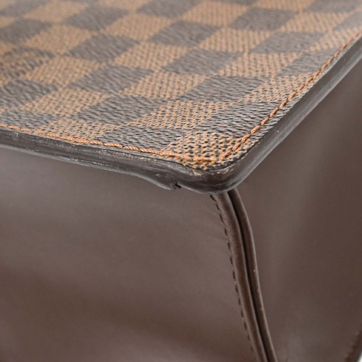 Louis Vuitton Venice Sac Plat Damier Ebene Brown Canvas Tote Bag Bag (Pre-Owned)