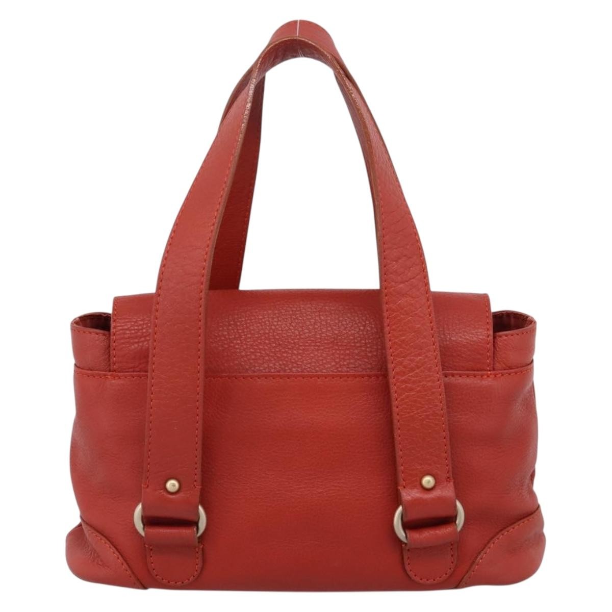 Chloe Handbag Leather Red Leather Handbag (Pre-Owned)