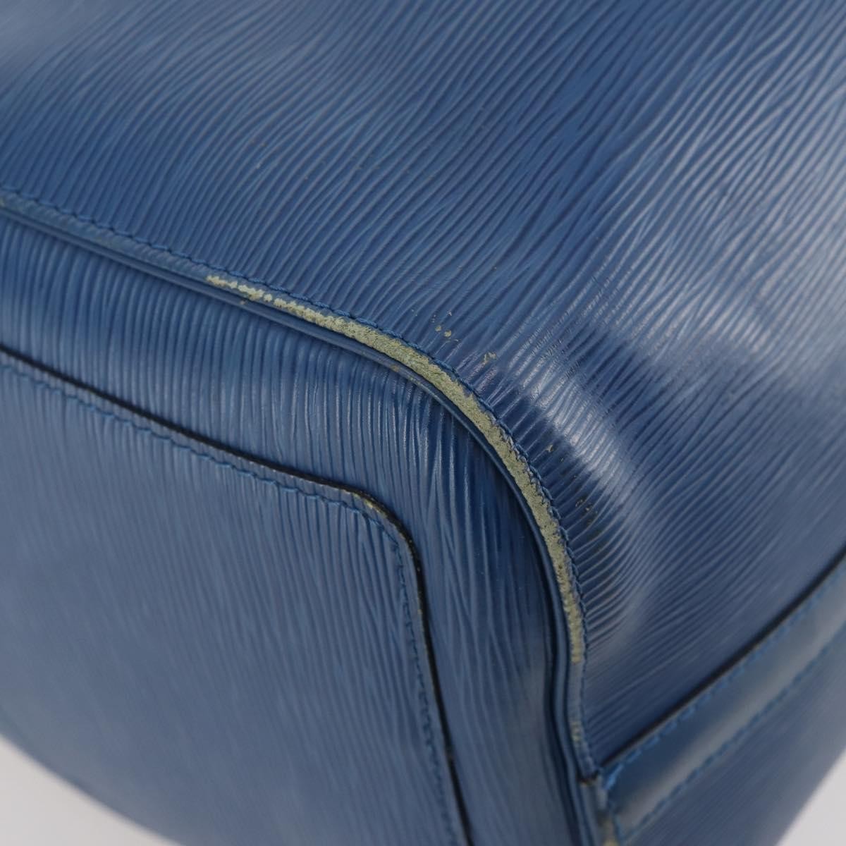 Louis Vuitton Keepall Epi Leather Blue Leather Travel Bag Bag (Pre-Owned)