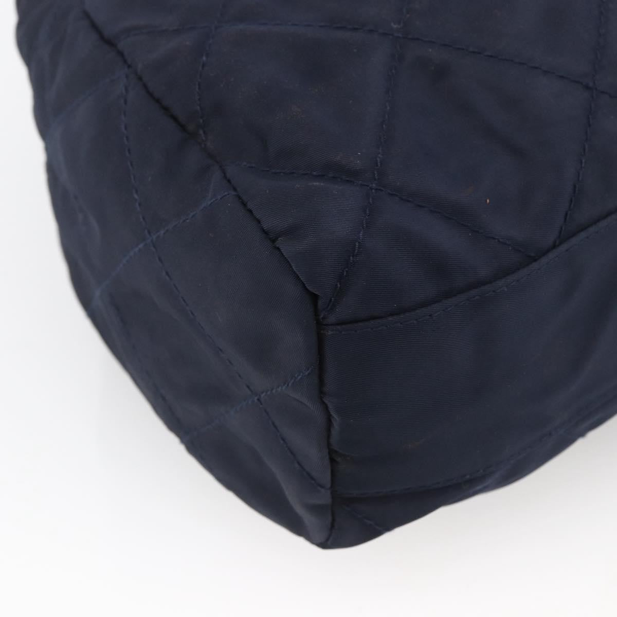 Prada Re-Edition 1995 Chain Quilted Re-Nylon Navy Nylon Tote Bag Bag (Pre-Owned)