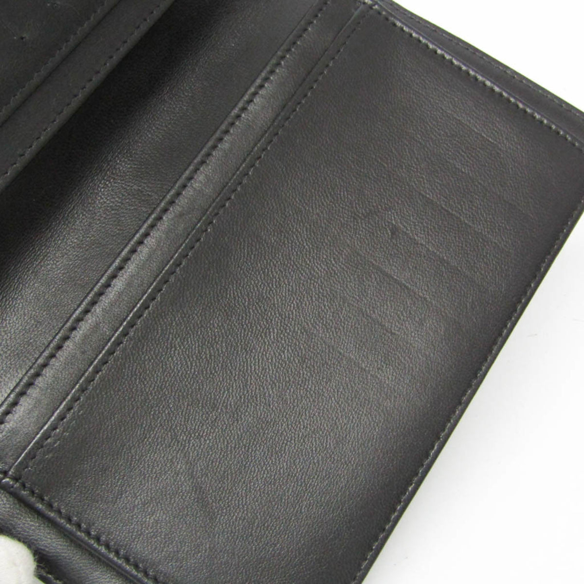 Chanel Lucky Symbols Yen Embossed Quilted Patent Black Leather Wallets Accessory (Pre-Owned)