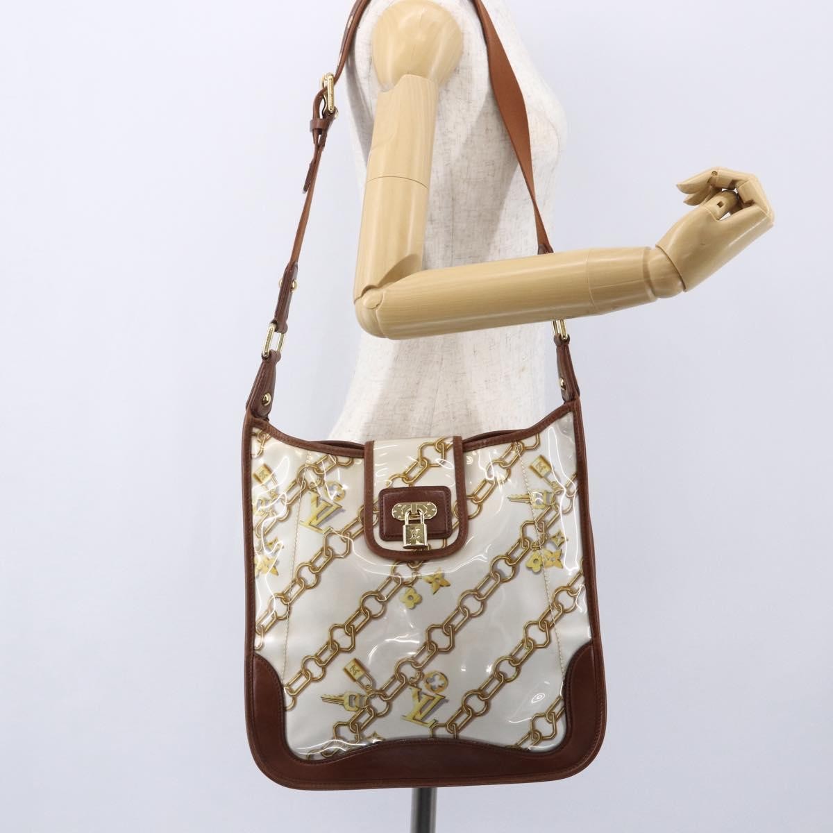 Louis Vuitton Charms Musette Pvc Over Printed Silk White Plastic Shoulder Bag Bag (Pre-Owned)