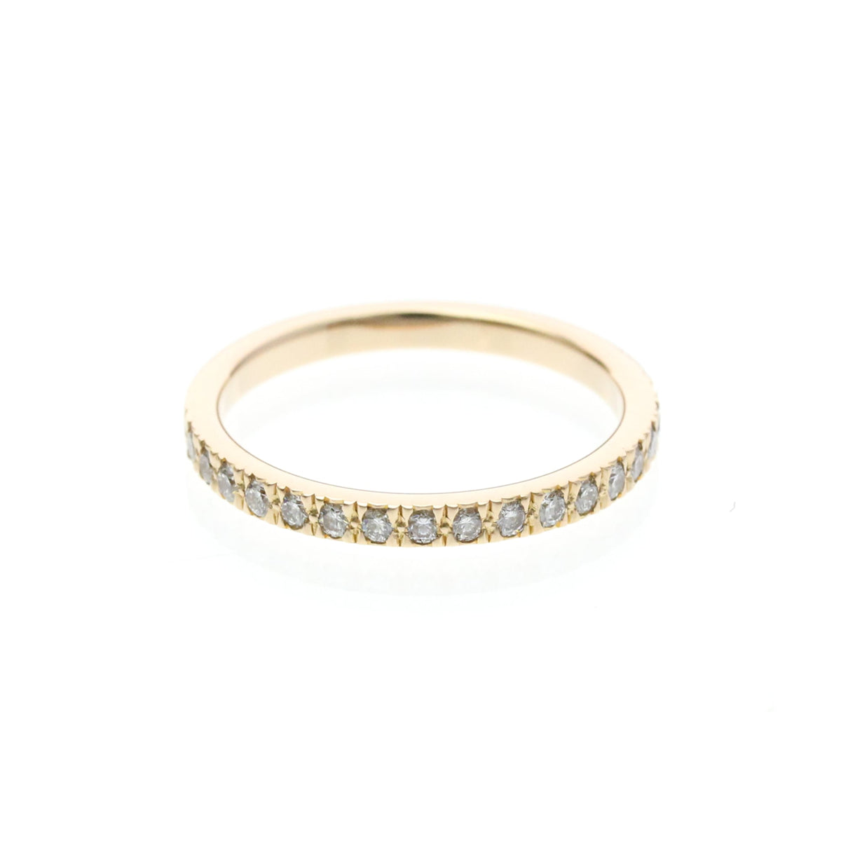 Tiffany & Co. Novo Band 18K Rose Gold And Diamonds Gold Pink_Gold Ring Jewelry (Pre-Owned)