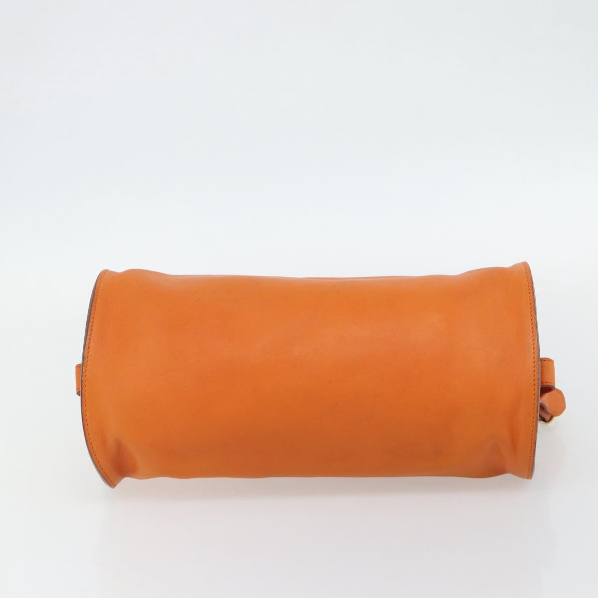 Hermes Sac Doremi Leather Orange Leather Shoulder Bag Bag (Pre-Owned)