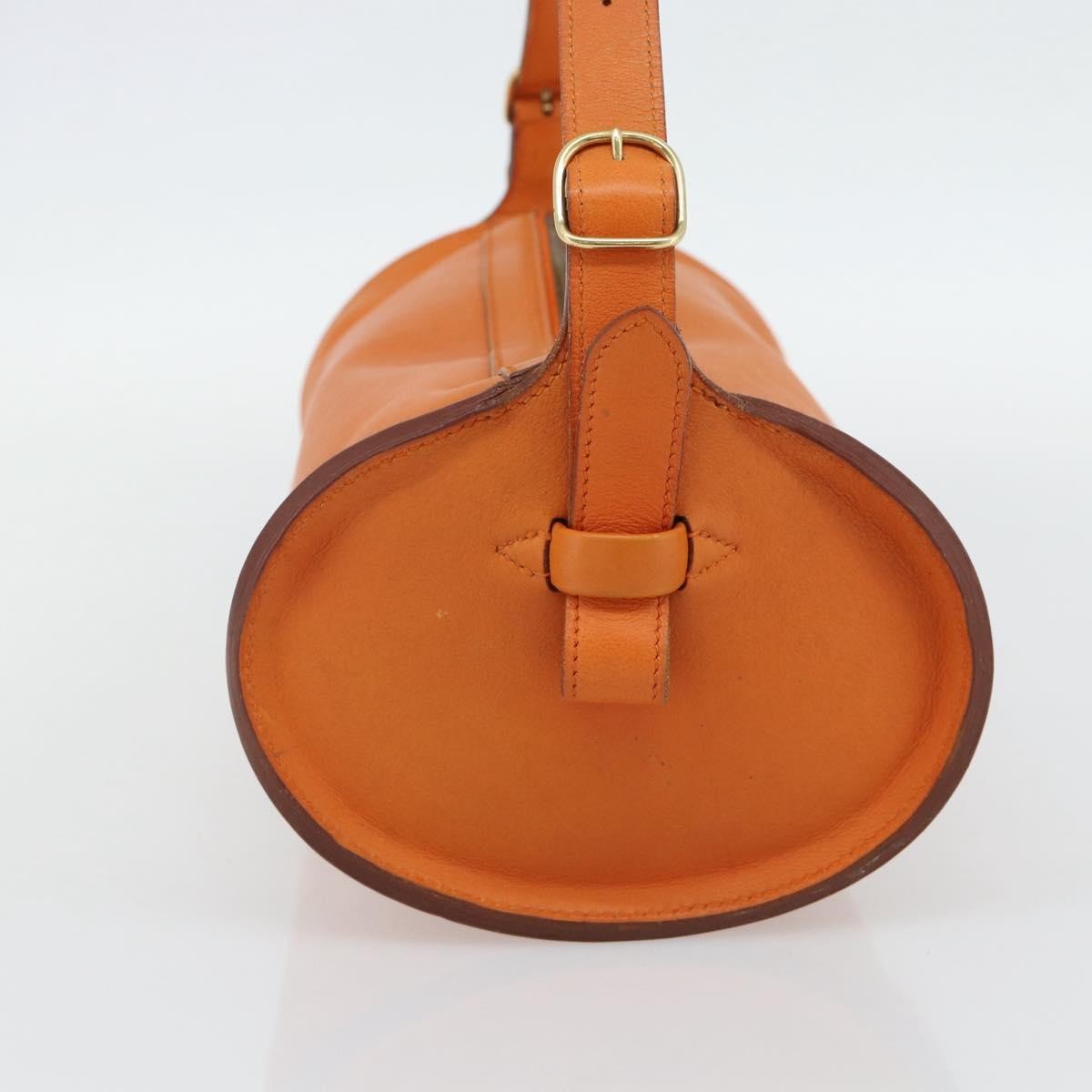 Hermes Sac Doremi Leather Orange Leather Shoulder Bag Bag (Pre-Owned)
