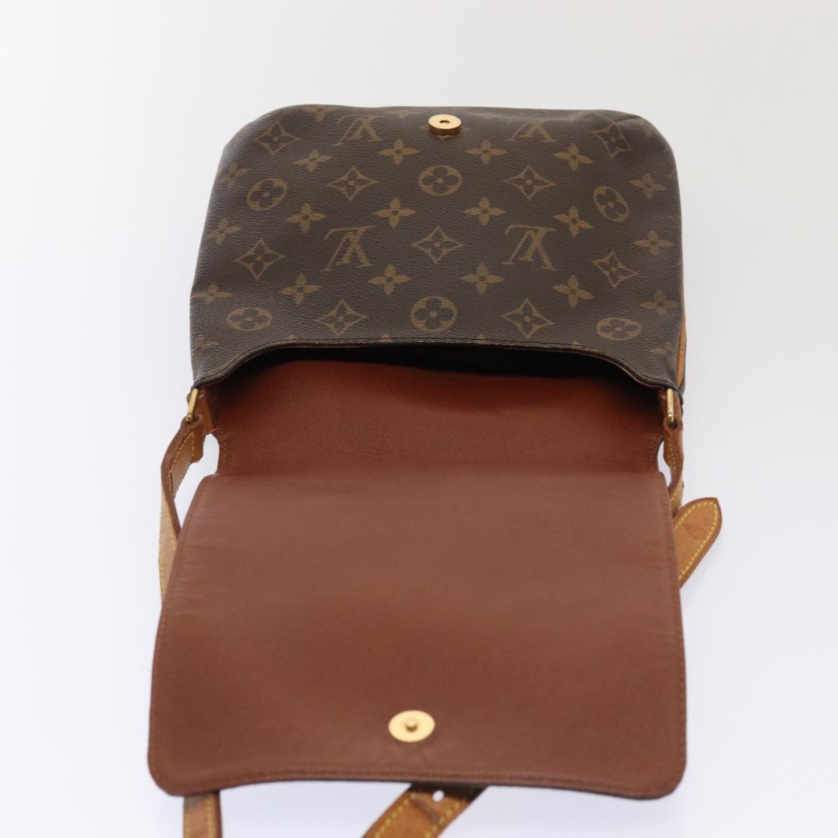 Louis Vuitton Musette Monogram Canvas Brown Canvas Shoulder Bag Bag (Pre-Owned)