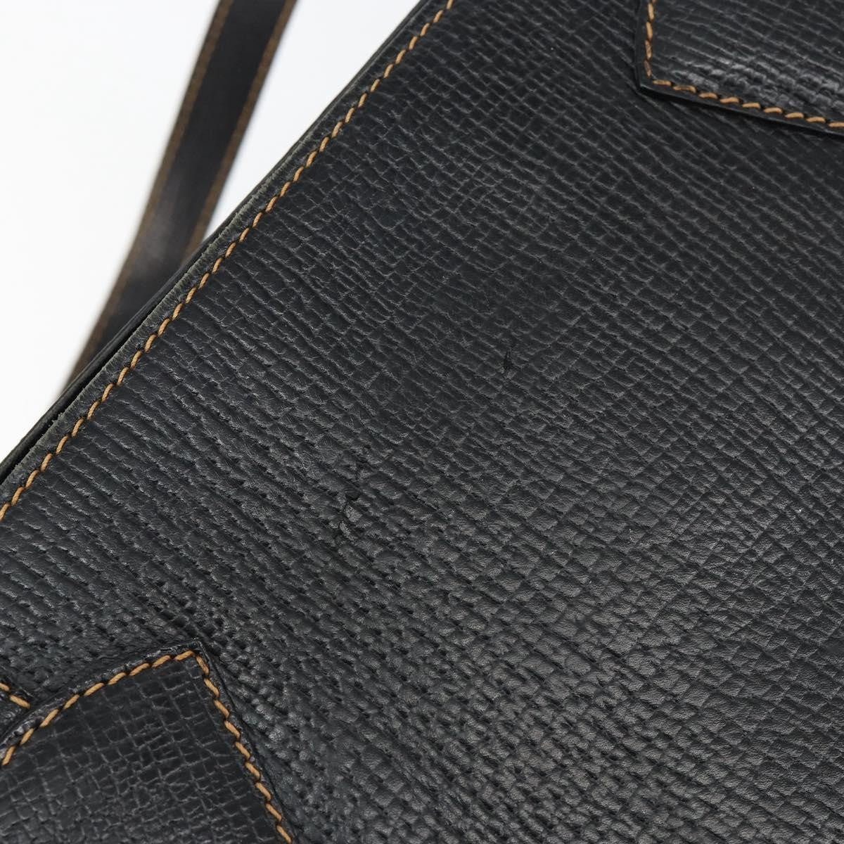 Loewe Tote Leather Black Leather Tote Bag Bag (Pre-Owned)