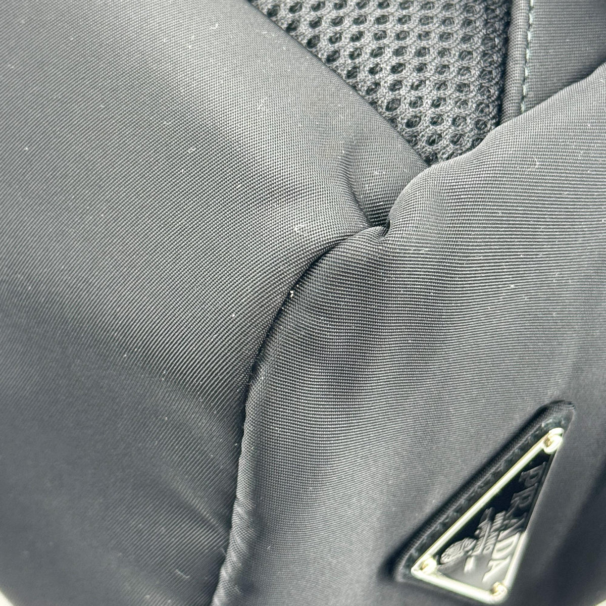 Prada Double Buckle Tessuto Black Nylon Backpack Bag (Pre-Owned)