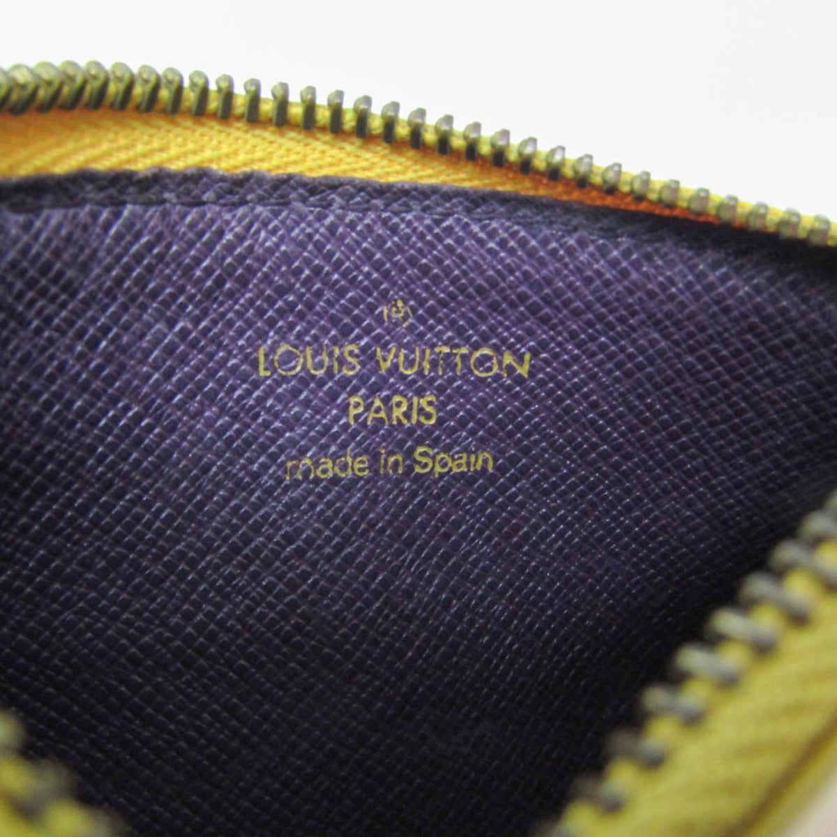 Louis Vuitton Pochette Clés Epi Yellow Leather Wallets Accessory (Pre-Owned)
