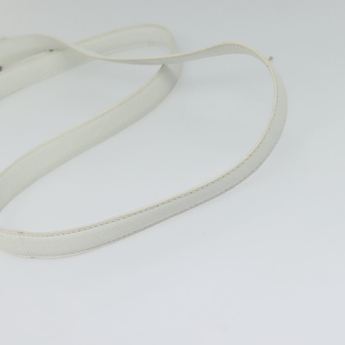 Bvlgari Vintage Leather White Leather Shoulder Bag Bag (Pre-Owned)