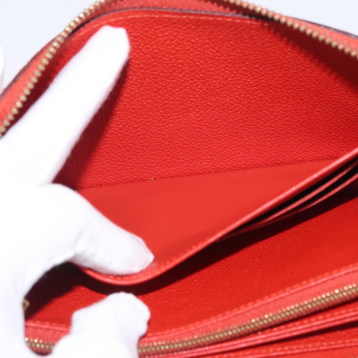 Louis Vuitton Portefeuille Zippy Monogramme Empreinte Monogramme Empreinte Orange Leather Wallets Accessory (Pre-Owned)