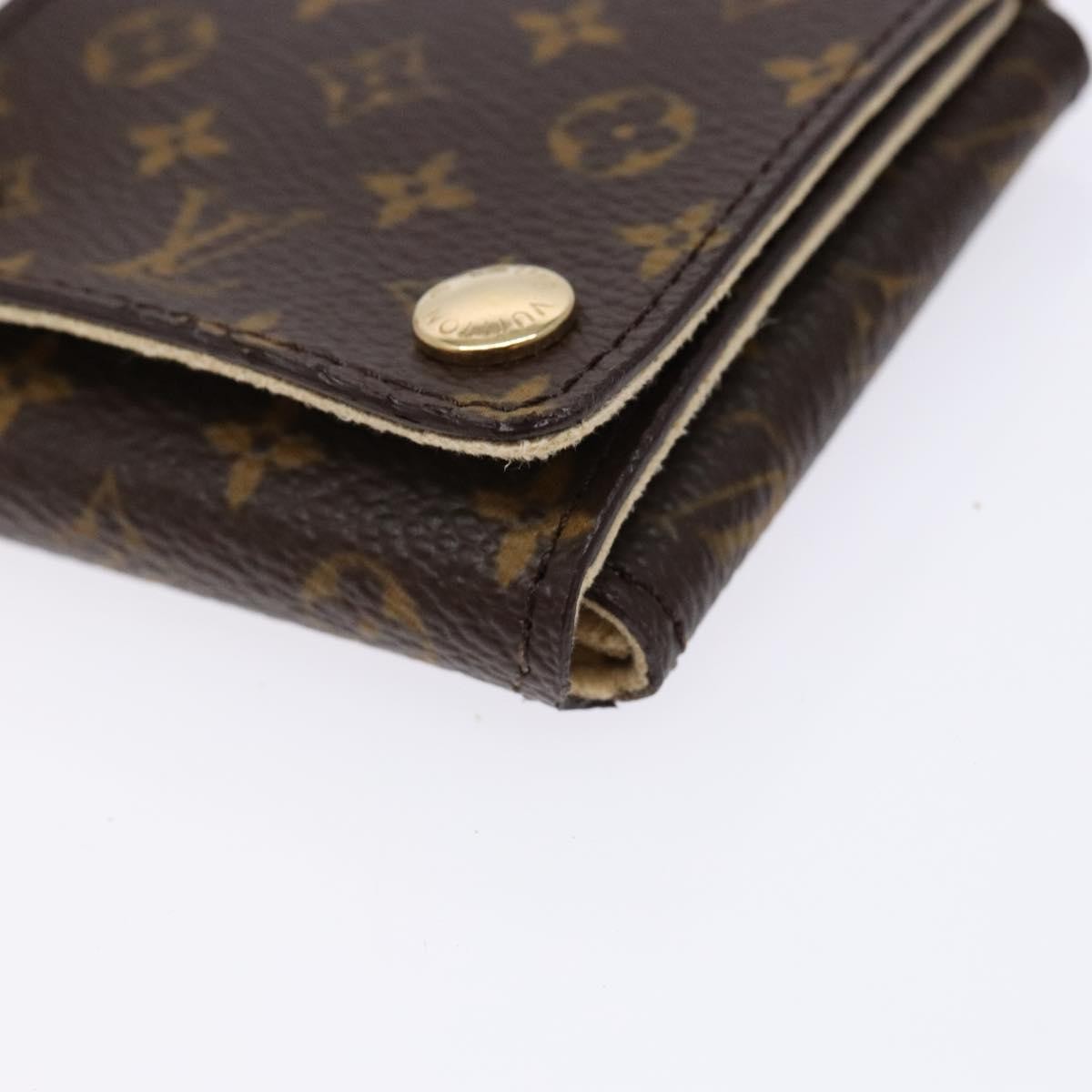 Louis Vuitton Case Jewelry Box Canvas Brown Canvas Wallets Accessory (Pre-Owned)