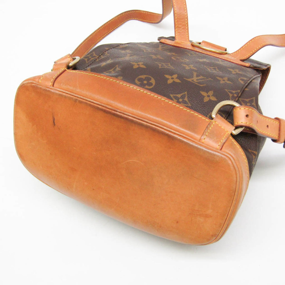 Louis Vuitton Vintage Montsouris Monogram Canvas Brown Canvas Backpack Bag (Pre-Owned)