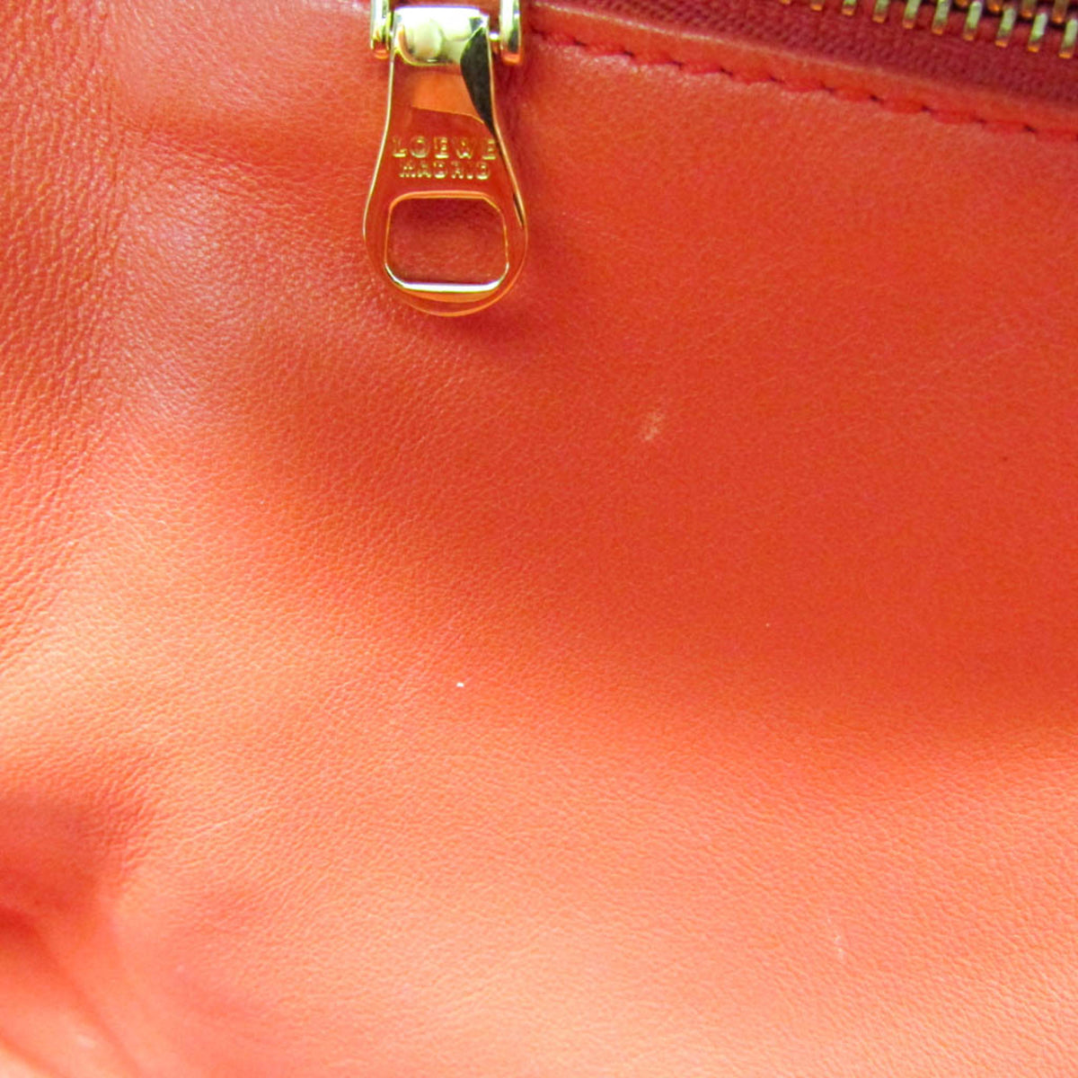 Loewe Amazona Leather Red Leather Handbag (Pre-Owned)