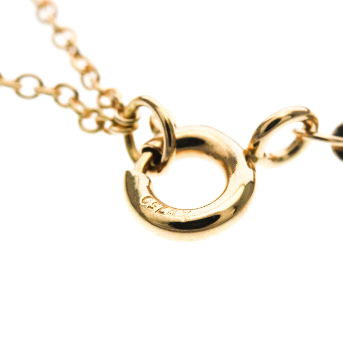 Tiffany & Co. T Smile Pendant 18K Rose Gold And Diamonds Gold Pink_Gold Necklace Jewelry (Pre-Owned)