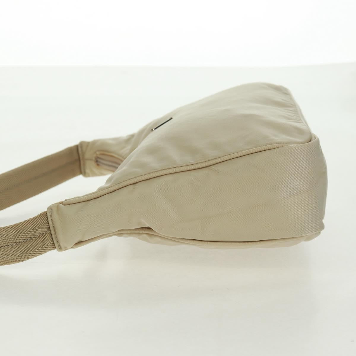 Prada Hobo Tessuto Beige Nylon Handbag (Pre-Owned)