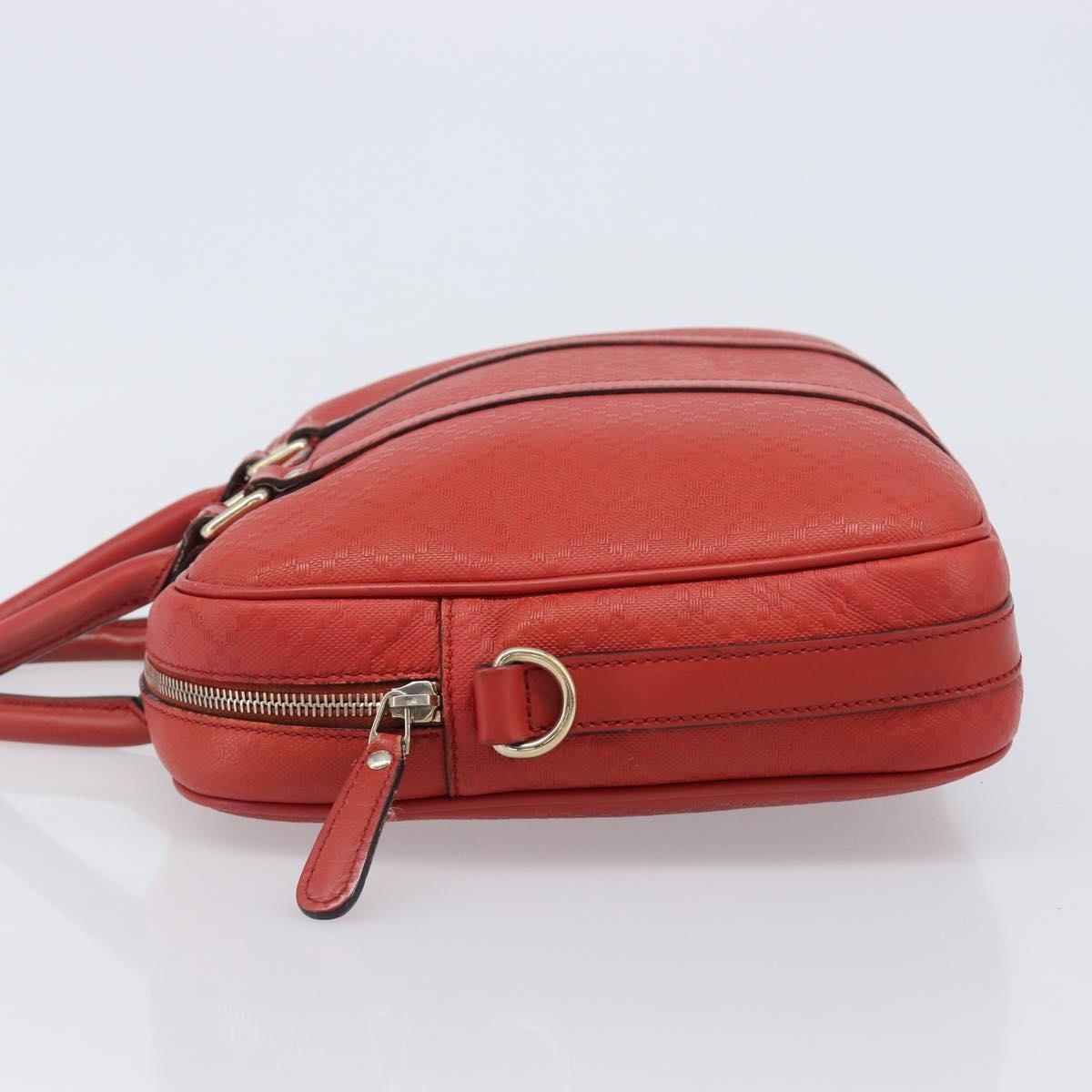 Gucci Bright Convertible Diamante Leather Red Leather Briefcase Bag (Pre-Owned)
