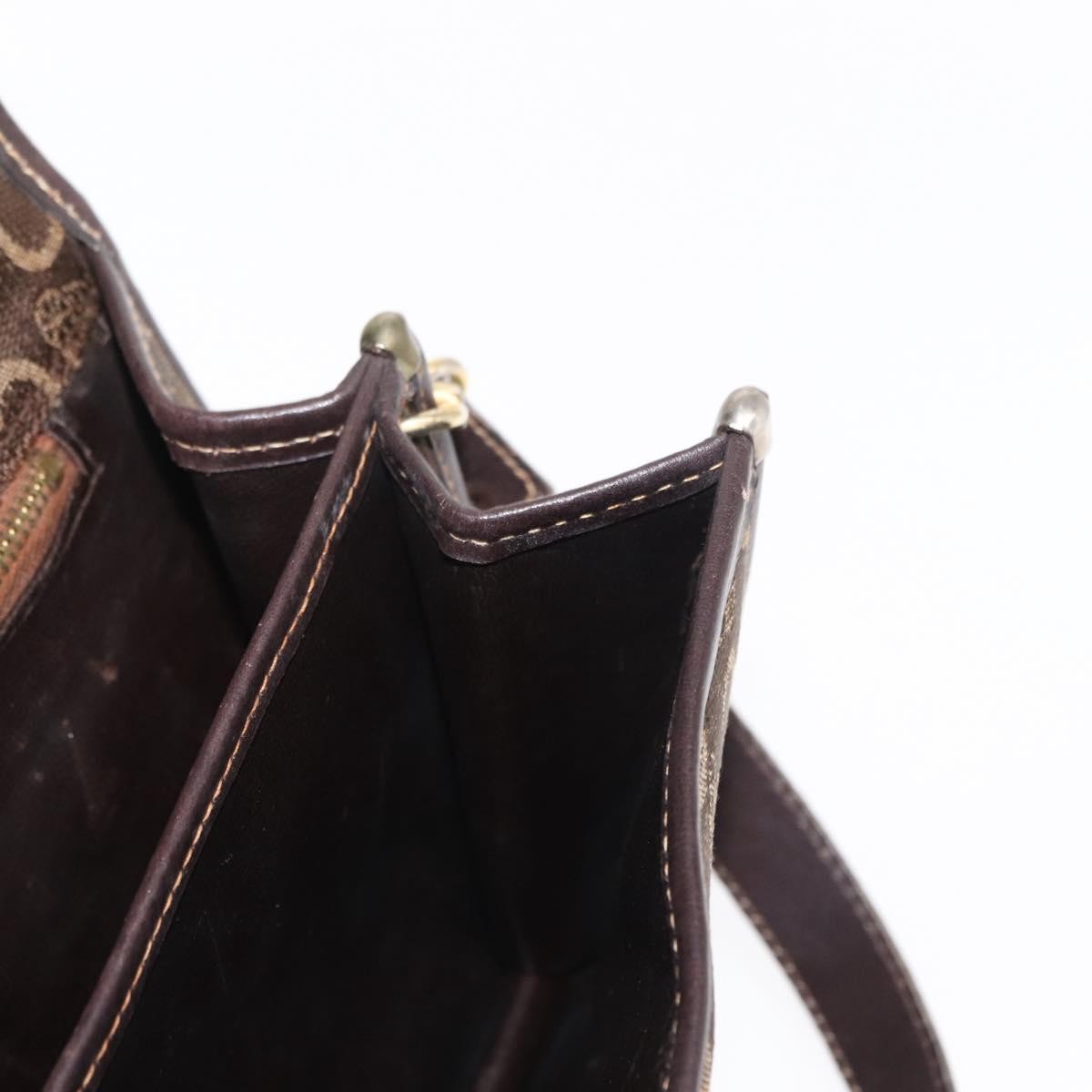 Celine C Sulky Canvas Brown Canvas Shoulder Bag Bag (Pre-Owned)