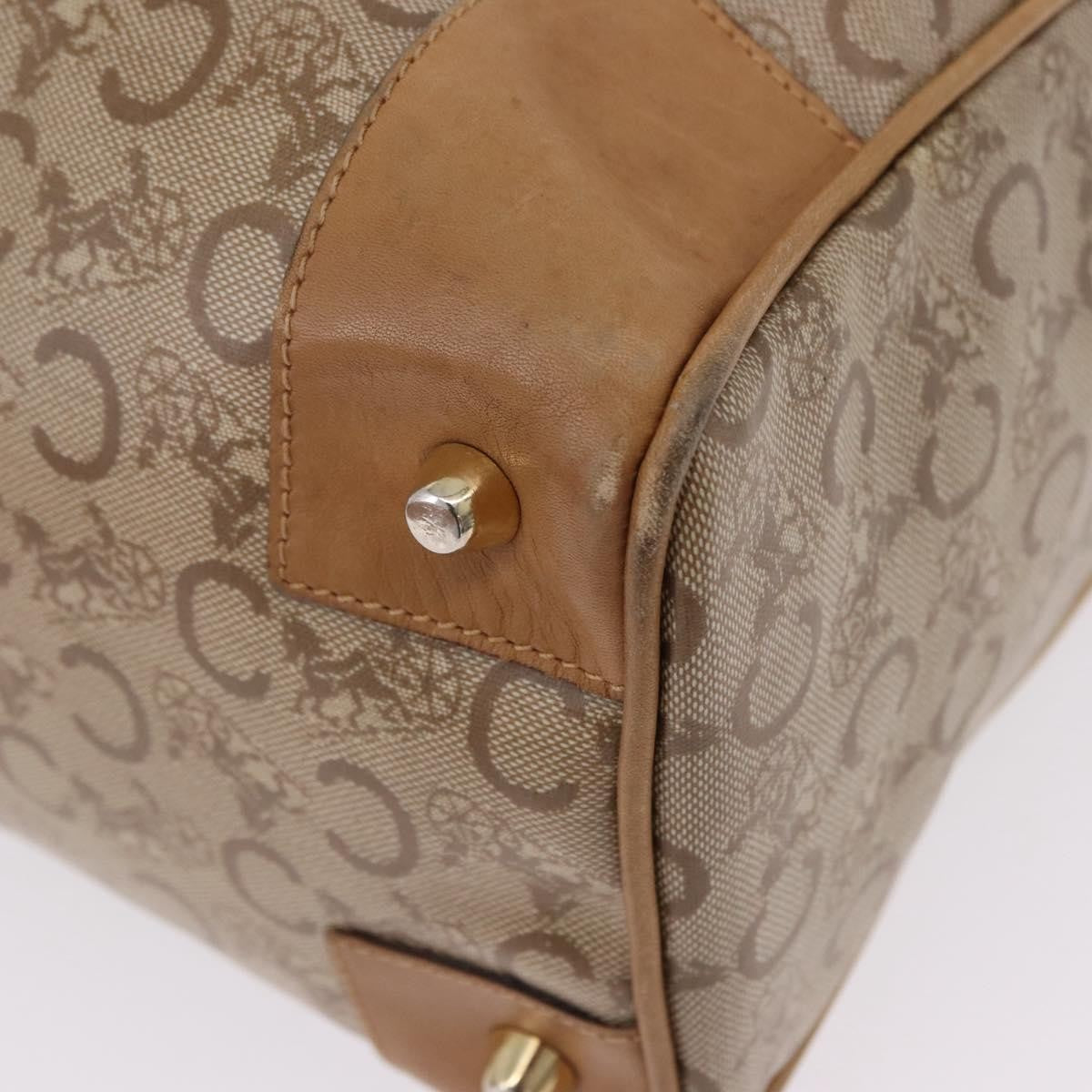 Celine C Macadam Canvas Beige Canvas Handbag (Pre-Owned)