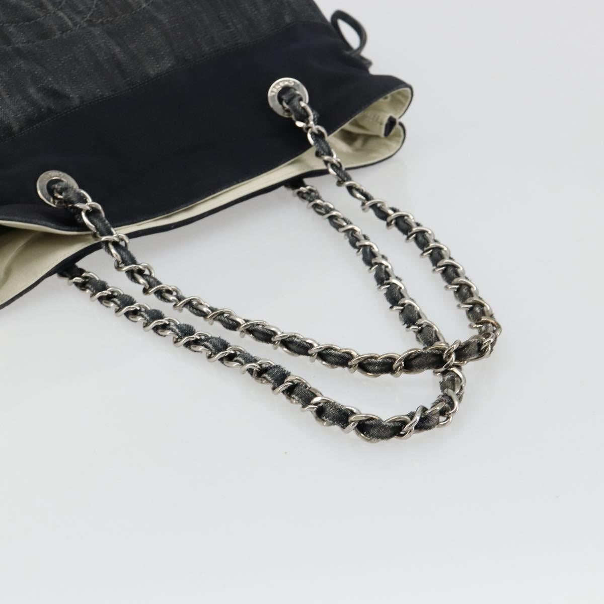 Chanel Bon Bon Denim Black Denim_Jeans Tote Bag Bag (Pre-Owned)