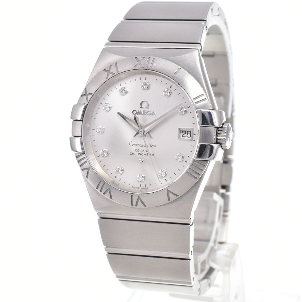 Omega Constellation Co-Axial Chronometer Automatic Stainless Steel With Diamond Markers Watch (Pre-Owned)