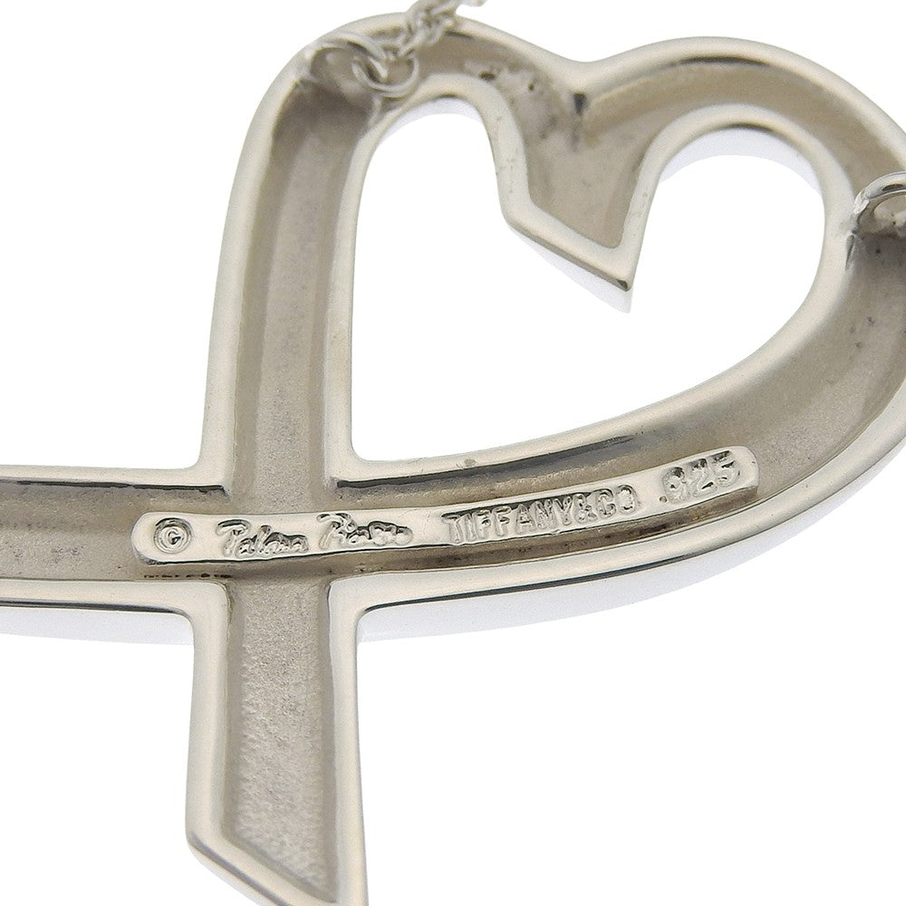 Tiffany & Co. Paloma Picasso Loving Heart Silver Silver Silver Necklace Jewelry (Pre-Owned)