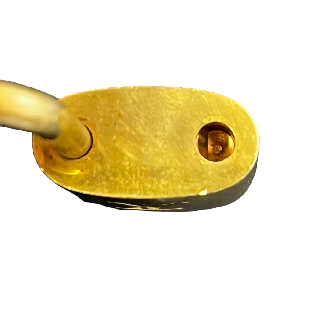 Louis Vuitton Padlock And Key Logo Metal Gold Metal Charms And Keychains Accessory (Pre-Owned)