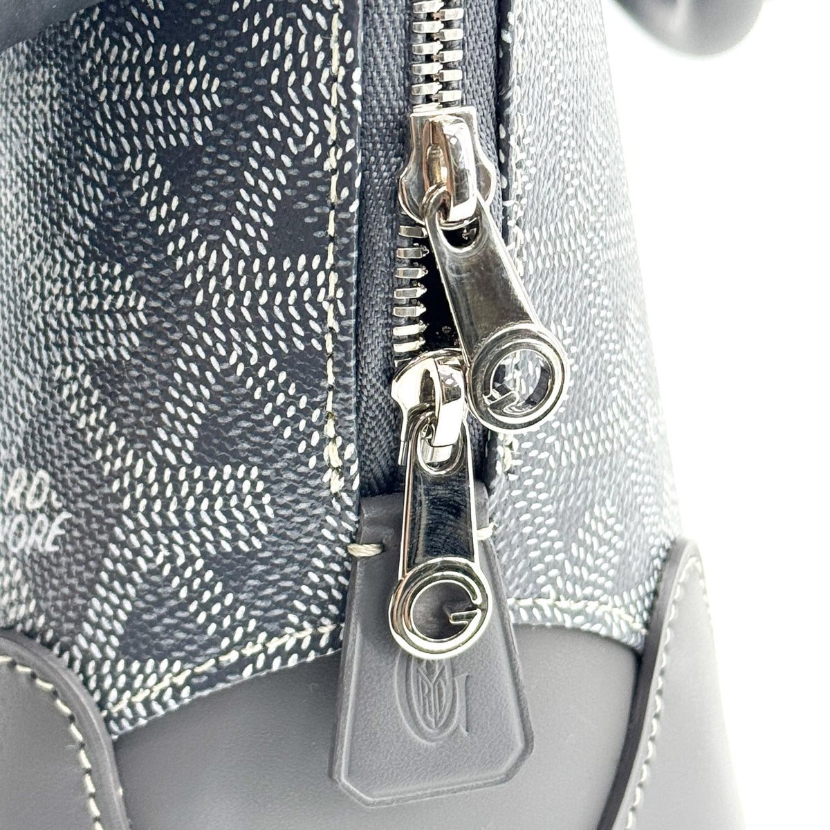 Goyard Vendome Coated Canvas Black Canvas Handbag (Pre-Owned)