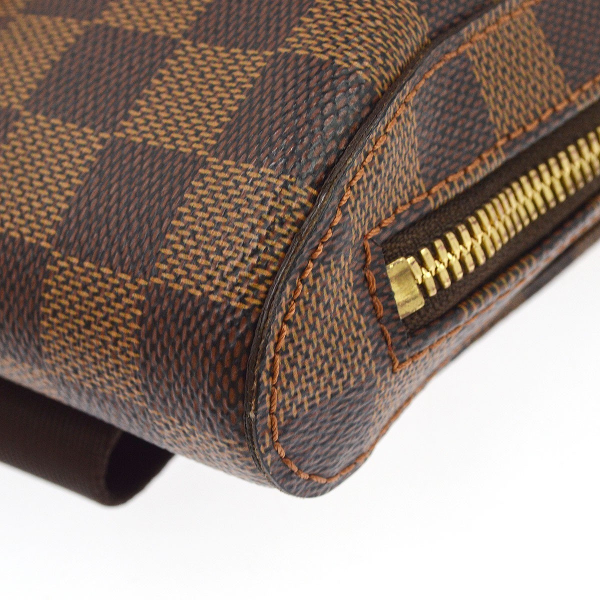 Louis Vuitton Geronimos Waist Damier Ebene Brown Canvas Shoulder Bag Bag (Pre-Owned)