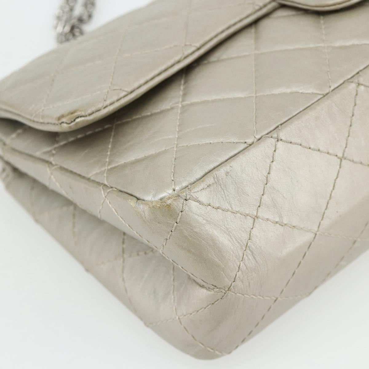 Chanel Reissue 2.55 Aged Calfskin Silver Calfskin Shoulder Bag Bag (Pre-Owned)