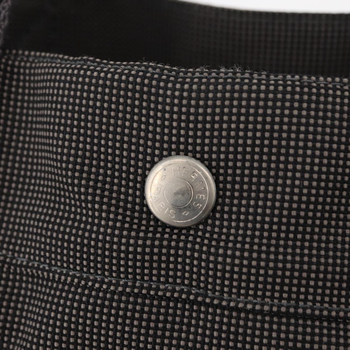 Hermes Fourre-Tout Herline Canvas Gray Canvas Tote Bag Bag (Pre-Owned)