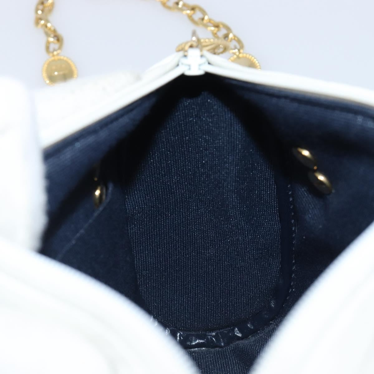 Christian Dior Shoulder Leather White Leather Shoulder Bag Bag (Pre-Owned)