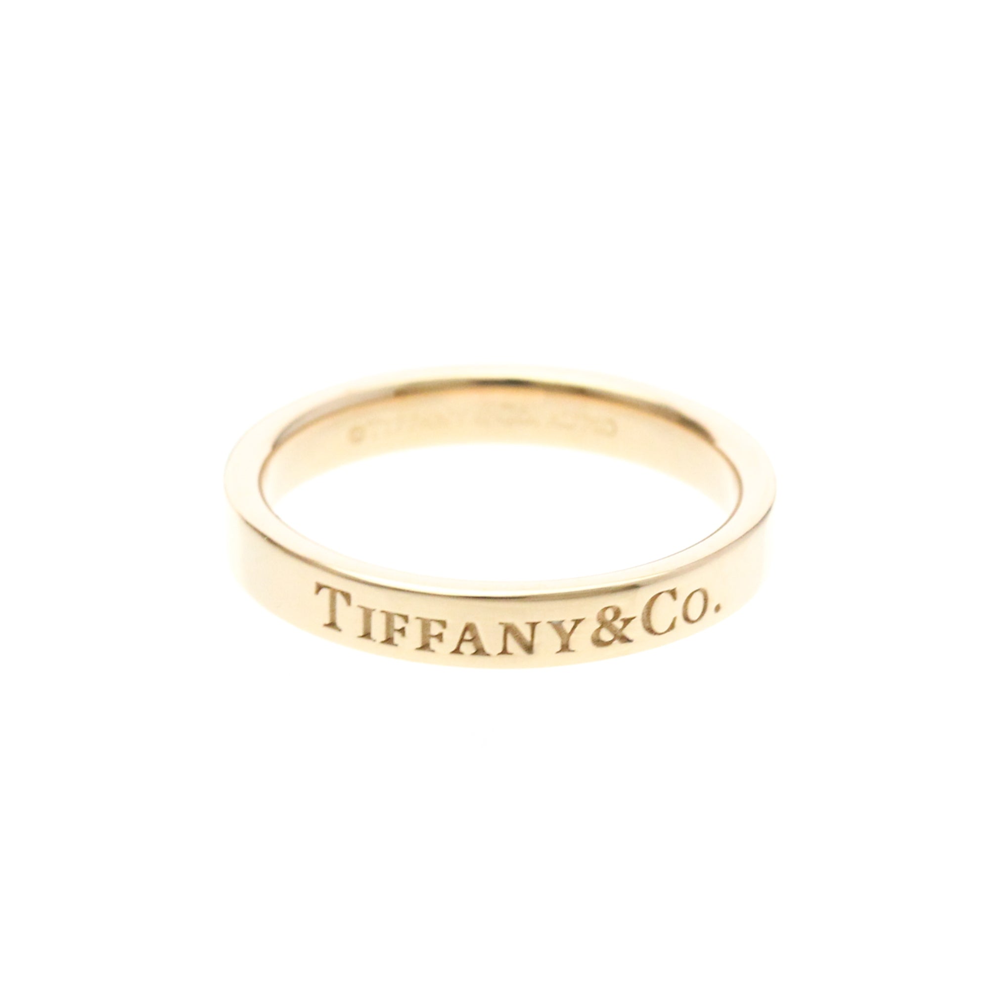 Tiffany & Co. Flat 18K Pink Gold Gold Pink_Gold Ring Jewelry (Pre-Owned)
