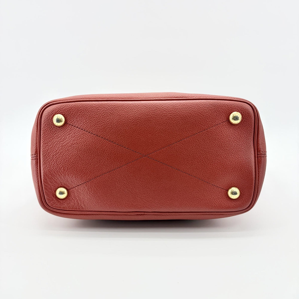 Louis Vuitton Citadine Monogram Empreinte Leather Red Leather Handbag (Pre-Owned)