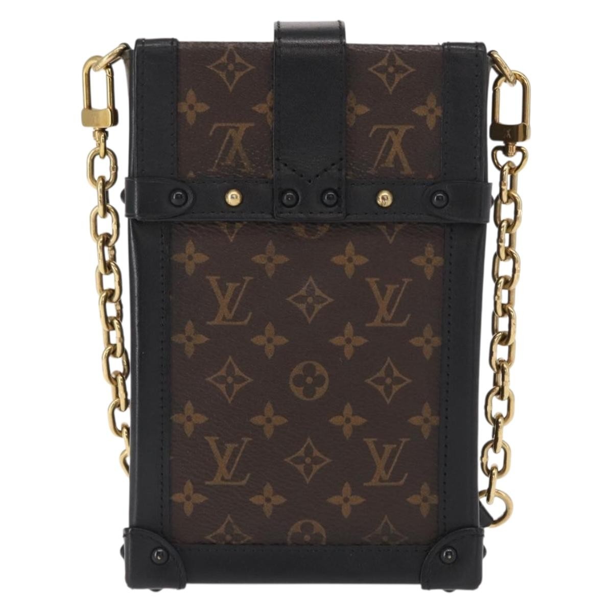 Louis Vuitton Vertical Trunk Pochette Monogram Canvas Brown Canvas Clutche & Pouche Bag (Pre-Owned)