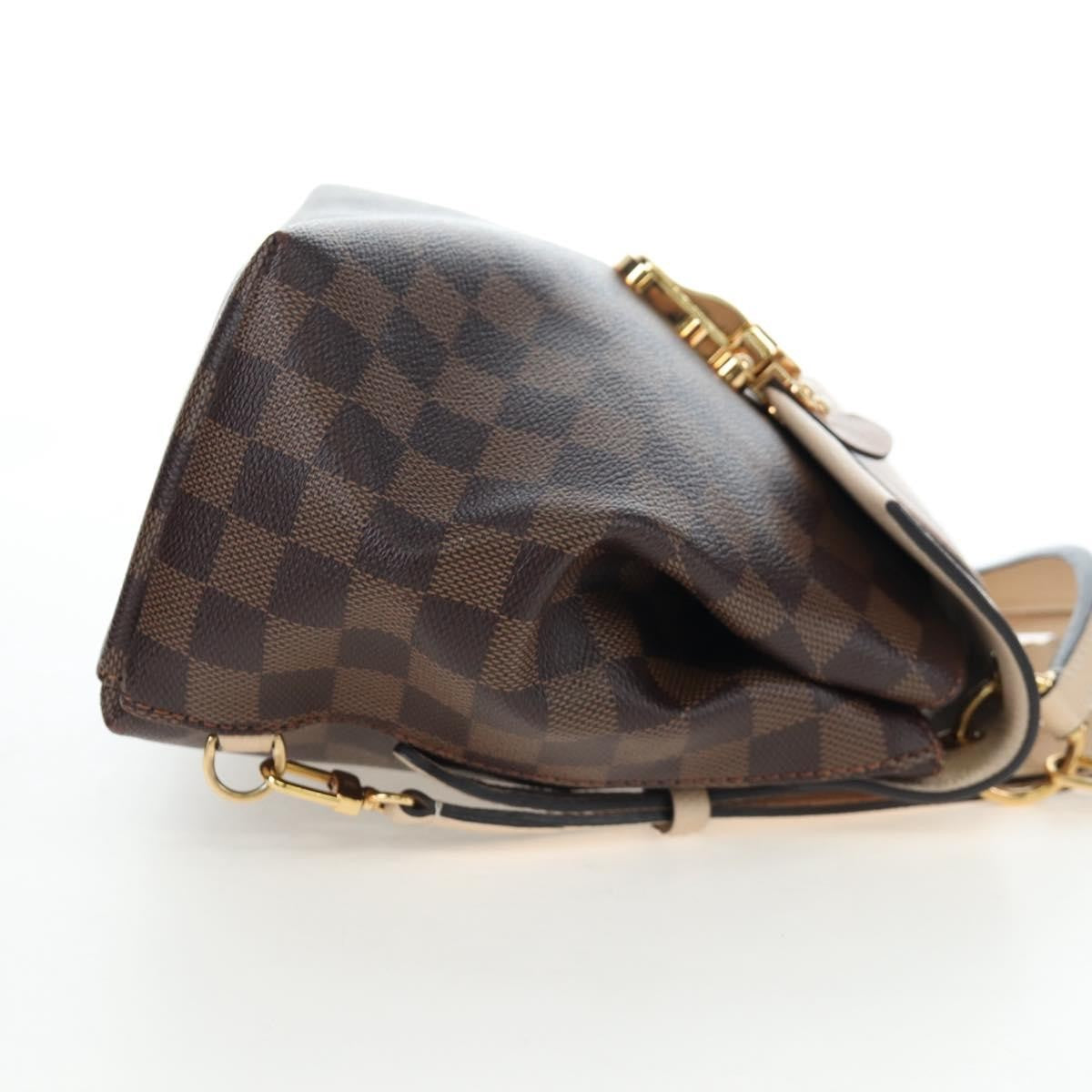 Louis Vuitton Clapton Backpack Damier And Leather Brown Canvas Backpack Bag (Pre-Owned)