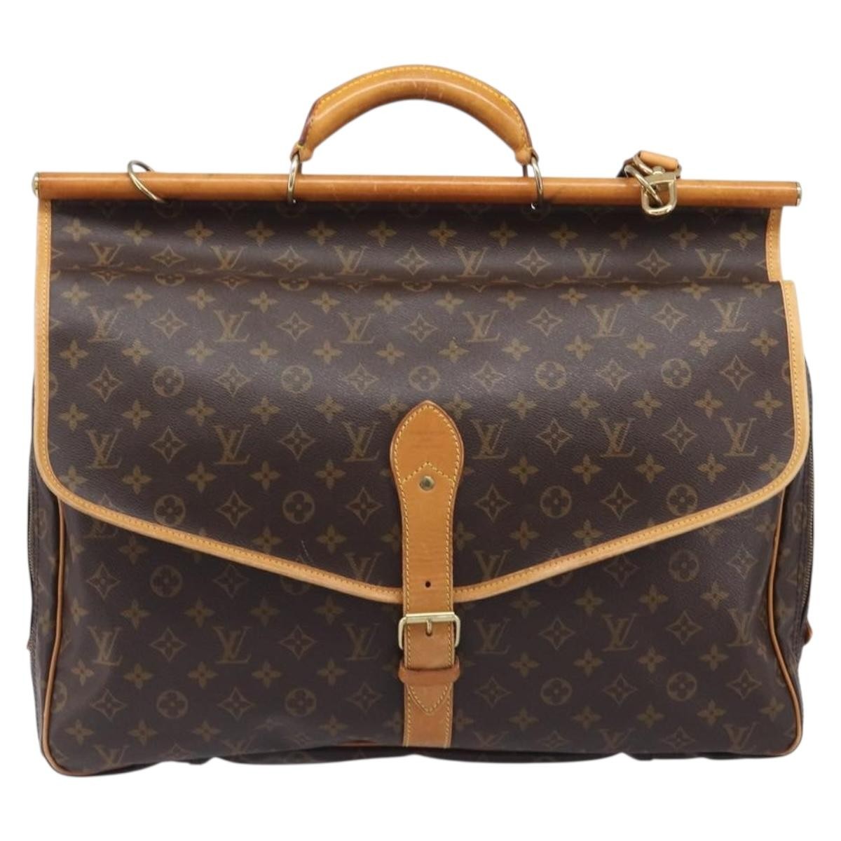 Louis Vuitton Sac Chasse Hunting Monogram Canvas Brown Canvas Handbag (Pre-Owned)