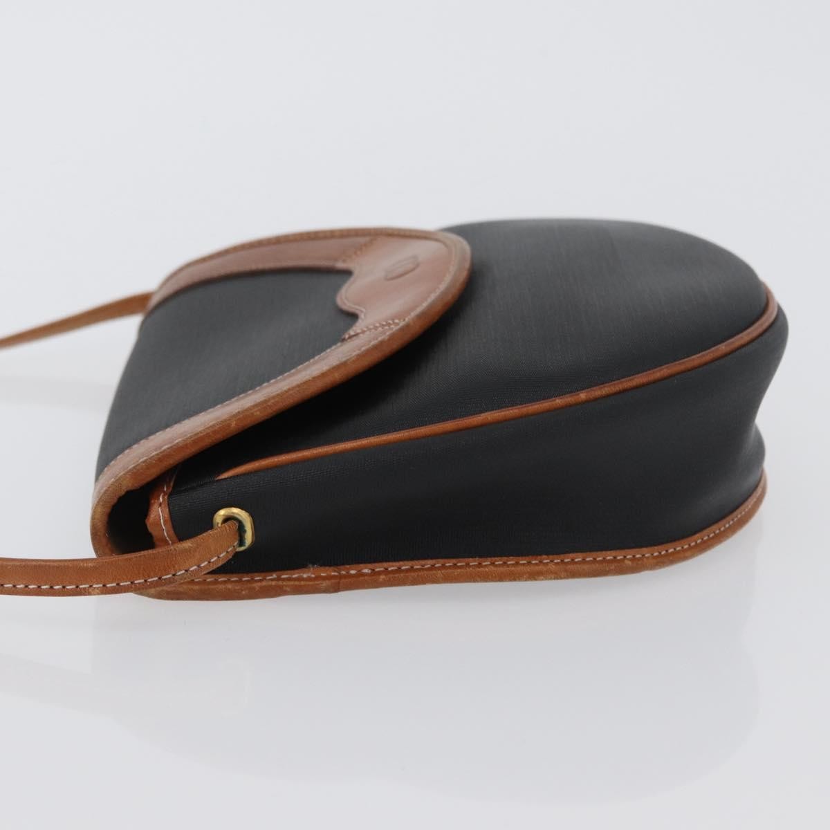Christian Dior Vintage Canvas Black Canvas Shoulder Bag Bag (Pre-Owned)