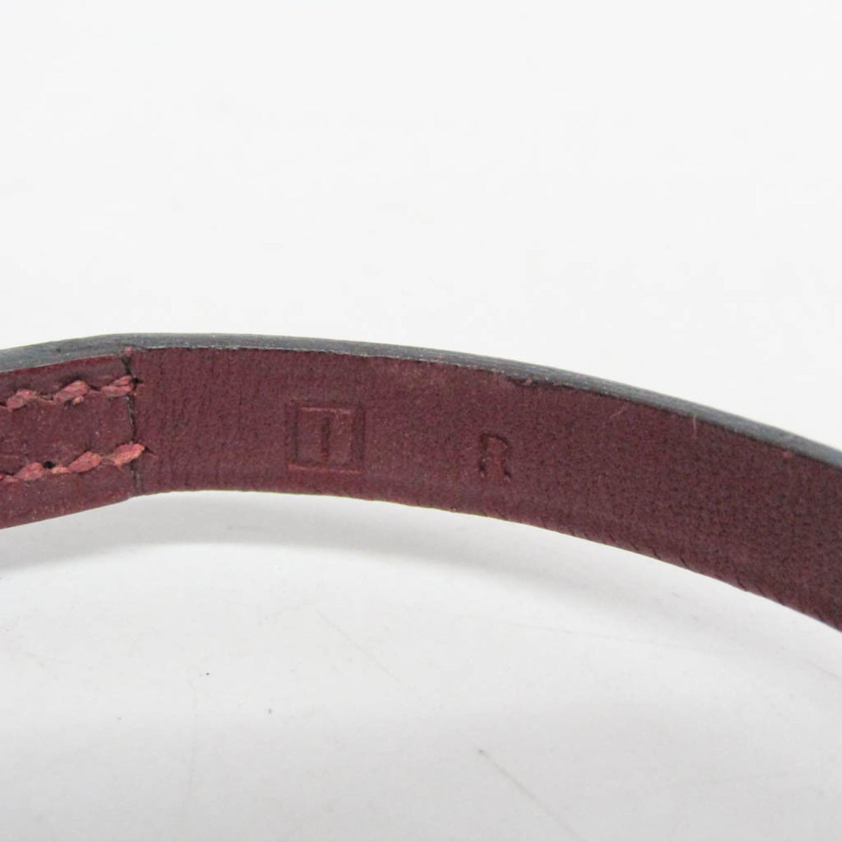 Hermes Hapi 3 Leather Burgundy Leather Bracelet Jewelry (Pre-Owned)